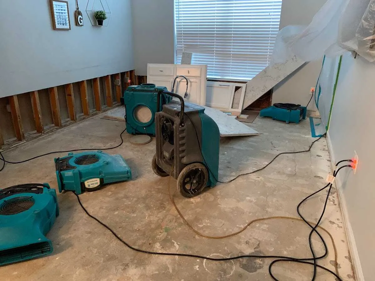Dehumidifier in flood-cut room for Water Extraction & Removal in Red Bank